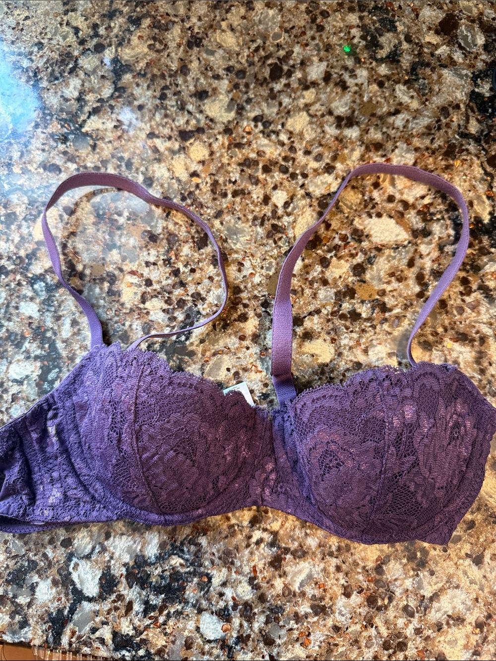 Cosabella 32B purple Lace Balconette Bra - Women Intimates